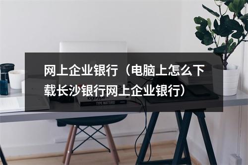 网上企业银行（电脑上怎么下载长沙银行网上企业银行）