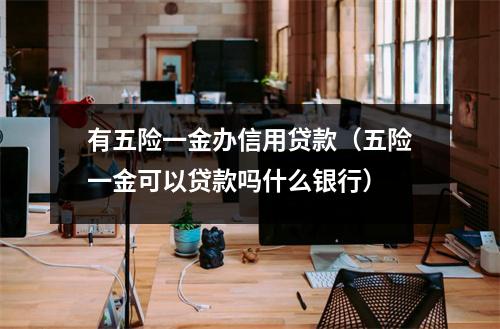 有五险一金办信用贷款（五险一金可以贷款吗什么银行）