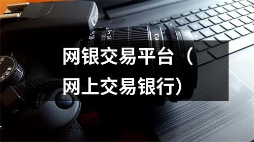 网银交易平台(网上交易银行)