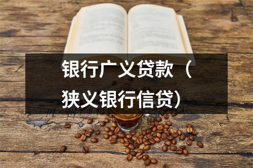 银行广义贷款（狭义银行信贷）