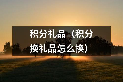 积分礼品(积分换礼品怎么换)