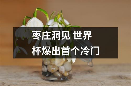 枣庄洞见 世界杯爆出首个冷门