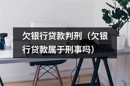 欠银行贷款判刑（欠银行贷款属于刑事吗）