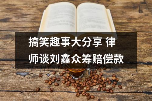 搞笑趣事大分享 律师谈刘鑫众筹赔偿款