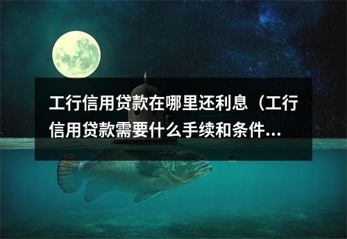 工行信用贷款在哪里还利息（工行信用贷款需要什么手续和条件）