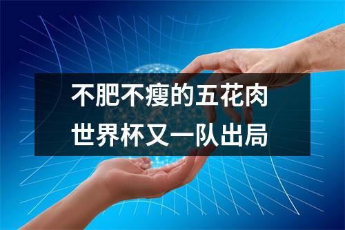 不肥不瘦的五花肉 世界杯又一队出局