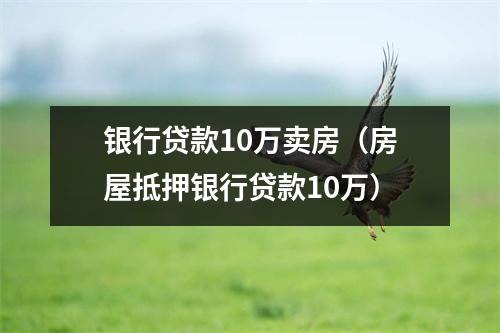 银行贷款10万卖房（房屋抵押银行贷款10万）