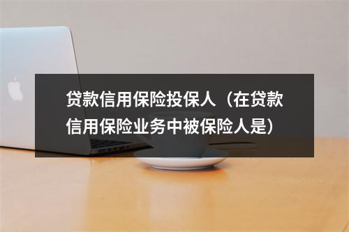 贷款信用保险投保人（在贷款信用保险业务中被保险人是）