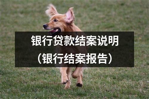 银行贷款结案说明(银行结案报告)