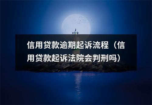 信用贷款逾期起诉流程（信用贷款起诉法院会判刑吗）