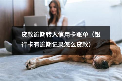 贷款逾期转入信用卡账单（银行卡有逾期记录怎么贷款）