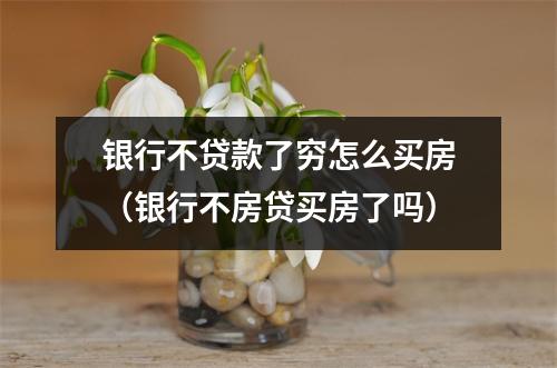 银行不贷款了穷怎么买房（银行不房贷买房了吗）