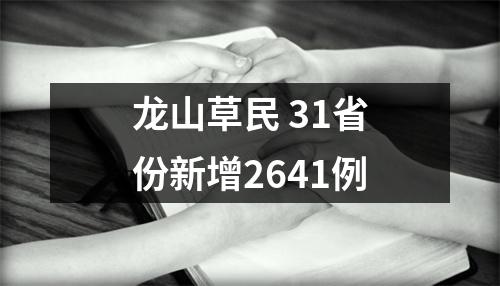 龙山草民 31省份新增2641例