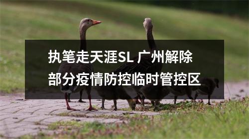 执笔走天涯SL 广州解除部分疫情防控临时管控区