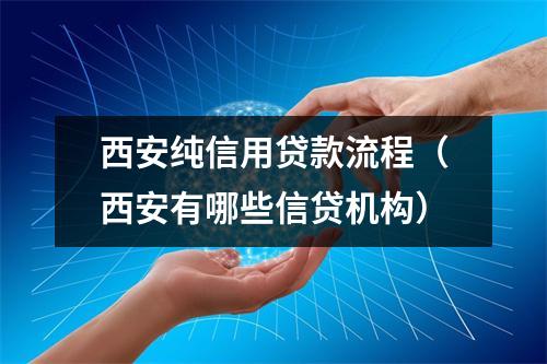 西安纯信用贷款流程（西安有哪些信贷机构）