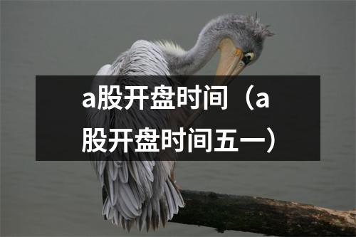 a股开盘时间（a股开盘时间五一）