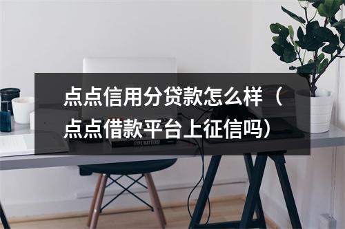点点信用分贷款怎么样（点点借款平台上征信吗）