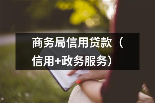 商务局信用贷款（信用+政务服务）