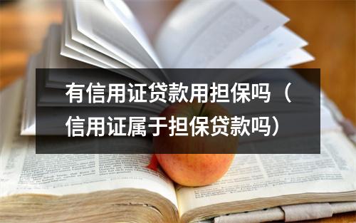 有信用证贷款用担保吗（信用证属于担保贷款吗）