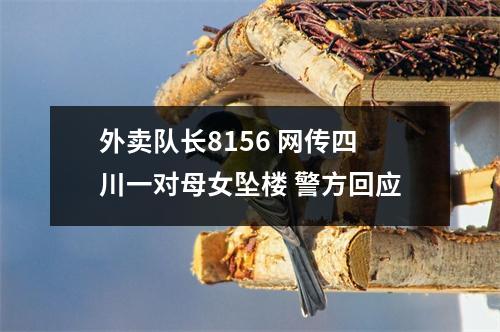 外卖队长8156 网传四川一对母女坠楼 警方回应