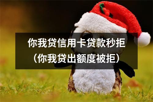 你我贷信用卡贷款秒拒（你我贷出额度被拒）