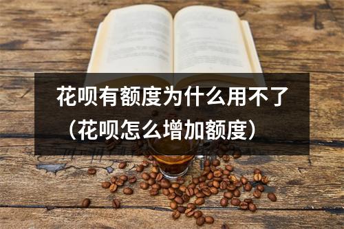 花呗有额度为什么用不了(花呗怎么增加额度)