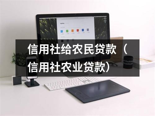 信用社给农民贷款(信用社农业贷款)