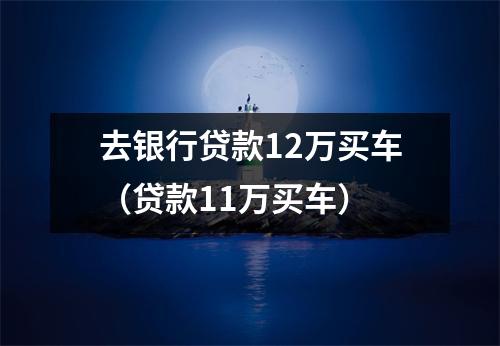 去银行贷款12万买车（贷款11万买车）