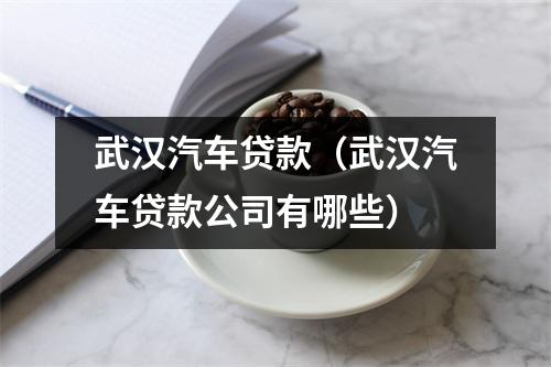 武汉汽车贷款(武汉汽车贷款公司有哪些)