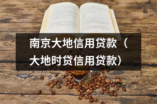 南京大地信用贷款（大地时贷信用贷款）