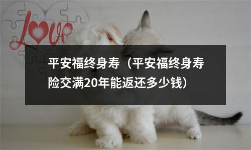 平安福终身寿（平安福终身寿险交满20年能返还多少钱）