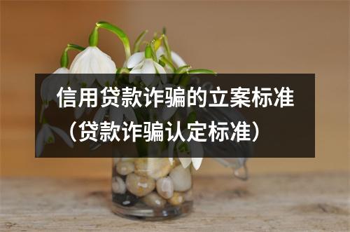 信用贷款诈骗的立案标准（贷款诈骗认定标准）