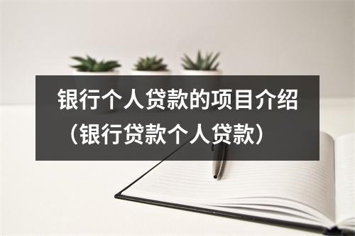 银行个人贷款的项目介绍（银行贷款个人贷款）