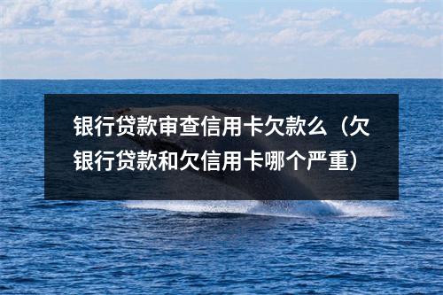 银行贷款审查信用卡欠款么（欠银行贷款和欠信用卡哪个严重）