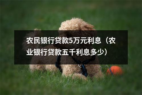 农民银行贷款5万元利息（农业银行贷款五千利息多少）
