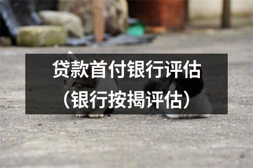 贷款首付银行评估（银行按揭评估）