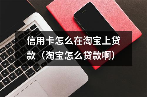 信用卡怎么在淘宝上贷款（淘宝怎么贷款啊）