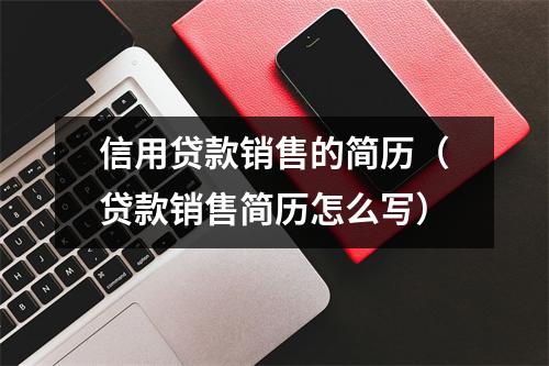 信用贷款销售的简历（贷款销售简历怎么写）