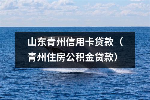 山东青州信用卡贷款（青州住房公积金贷款）