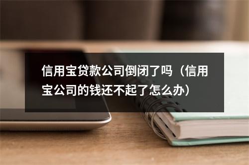 信用宝贷款公司倒闭了吗（信用宝公司的钱还不起了怎么办）