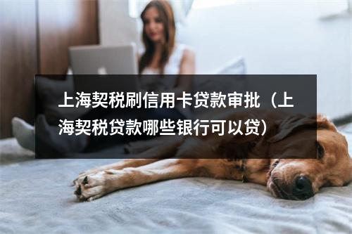 上海契税刷信用卡贷款审批（上海契税贷款哪些银行可以贷）