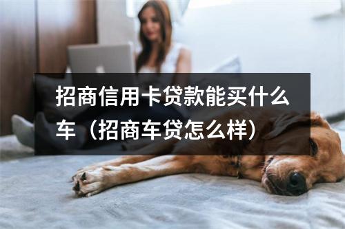 招商信用卡贷款能买什么车（招商车贷怎么样）