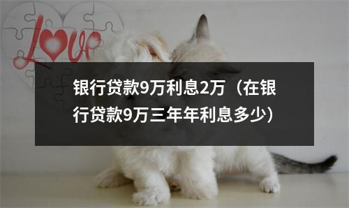 银行贷款9万利息2万（在银行贷款9万三年年利息多少）