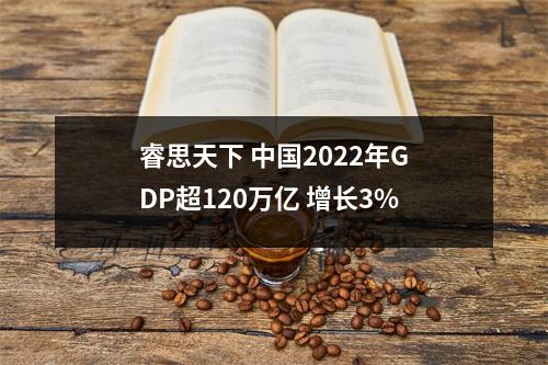 睿思天下 中国2022年GDP超120万亿 增长3%