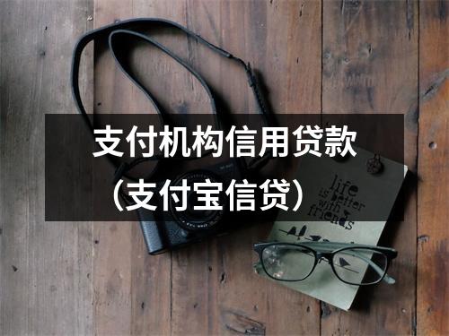 支付机构信用贷款（支付宝信贷）