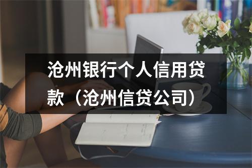 沧州银行个人信用贷款（沧州信贷公司）