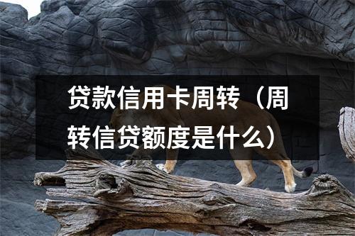 贷款信用卡周转（周转信贷额度是什么）