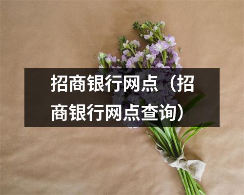 招商银行网点（招商银行网点查询）