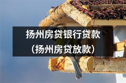扬州房贷银行贷款（扬州房贷放款）