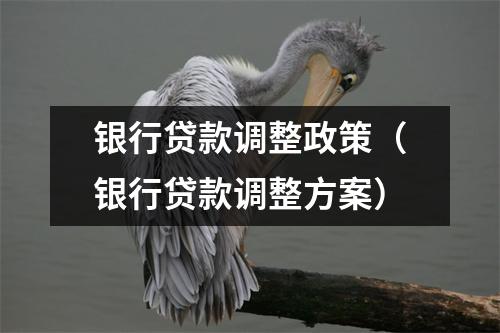 银行贷款调整政策（银行贷款调整方案）
